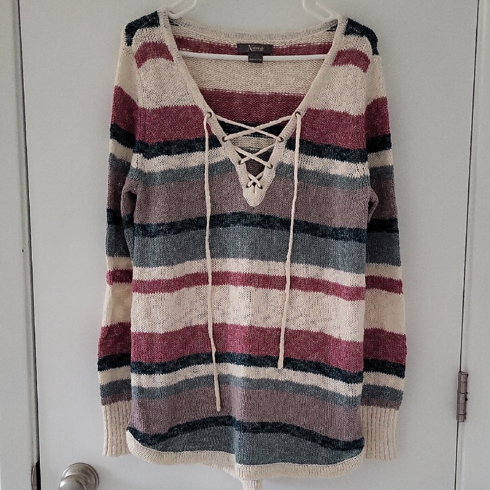 Lace-Up Women's Sweater
